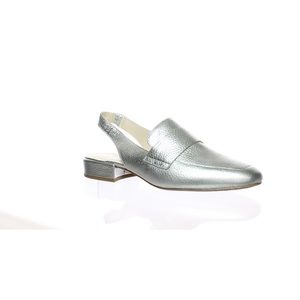 New silver slingback mules from Kenneth Cole